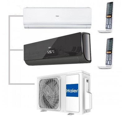 ������ �����-������� �� 2 ������� Haier Lightera Super Match 2U40S2SM1FA/AS09NS6ERA-W/AS09NS6ERA-B