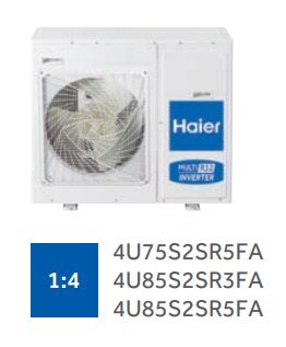 ������� ���� ������ �����-������� �� 4 ������� Haier Free match  4U75S2SR5FA